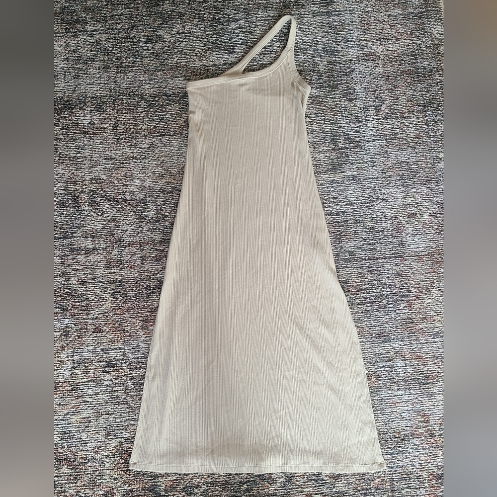 Aerie one shoulder ribbed bodycon dress